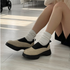 [GIRLS GOOB] Women's Casual Comfort Sneakers, Loafers Fashion Shoes, Synthetic Leather + Band - Made in KOREA